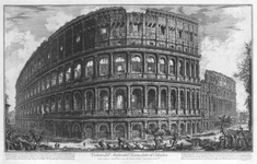 El Coliseo por Giovanni Battista Piranesi (1757), grabado.