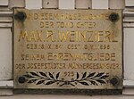 Max von Weinzierl - Gedenktafel