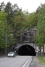 Riksväg 354 vid Høgenheitunneln.