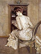 Madame Paul Helleu Seated at Her Secretaire, 1900