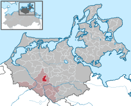 Läget för kommunen Hugoldsdorf i Landkreis Vorpommern-Rügen