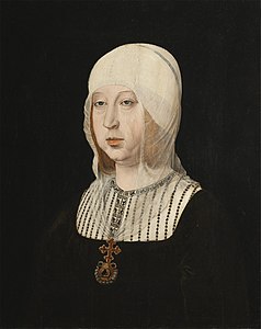 Portreto de Isabel la Católica (Reĝa Palaco de El Pardo, Madrido).