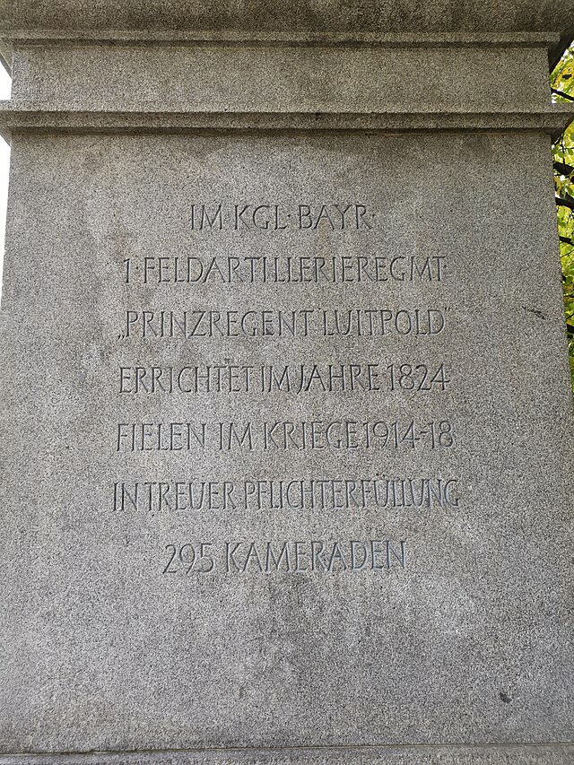 Denkmal mit Verlusten im Ersten Weltkrieg
