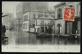 Crue de la Seine en 1910.