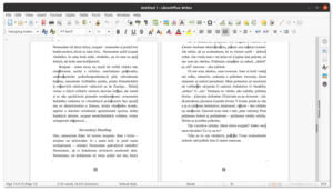 LibreOffice Writer, работающий в Ubuntu