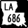 Louisiana Highway 686 marker