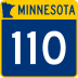 Trunk Highway 110 marker