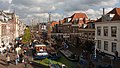 Maassluis, Blick auf eine Strasse (de Veerstraat) von der Monstersche Sluis während die Furieade