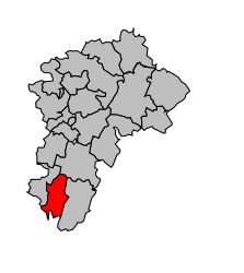 Cantone di Saint-Julien – Mappa