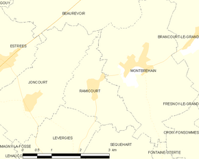 Poziția localității Ramicourt