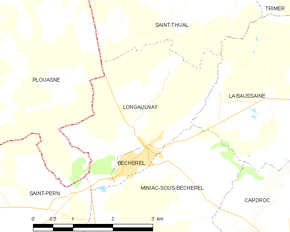 Poziția localității Longaulnay