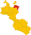 Collocatio finium Municipii Fani Sanctae Catharinae in Provincia Calatanisiadensi.