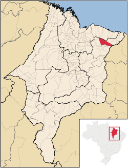 Localização de Santa Quitéria no Maranhão