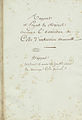 Minute du rapport fait à Napoléon Ier sur la promulgation et la publication du nouveau code pénal, faisant office de travaux préparatoires au code, 24 février 1810. Archives nationales de France.