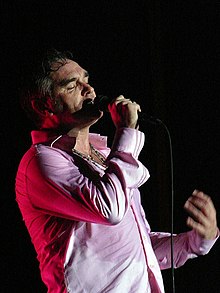 Morrissey live in 2008.