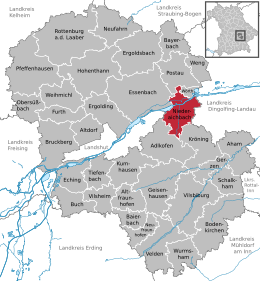 Niederaichbach - Localizazion
