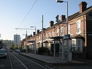 Noel Street, Beaconsfield Street tram stop - geograph.org.uk - 1507314.jpg