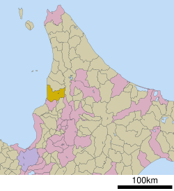 Location of Obira in Hokkaido (Rumoi Subprefecture)