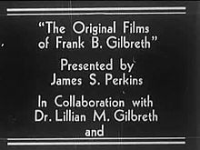 Soubor: Original Films Of Frank B Gilbreth (Part I) .ogv