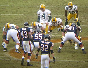 A shot from the Chicago Bears vs Green Bay Pac...