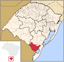 Jaguarão – Mappa