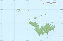 Carte en relief de Saint-Barthélemy.