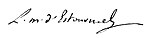 Signature de Louis Marie, marquis d'Estourmel