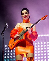 St. Vincent was the second solo female recipient when she won in 2015. St. Vincent 10 29 2018 -2 (44237126380).jpg