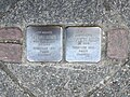 Stolperstein Hedwig und Margarete Adler in der Adelungstraße 48 in Darmstadt am 6. August 2018 um 13:18 Uhr