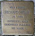 Stolperstein für Richard Heidt (Severinusstraße 32)