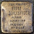 Stolperstein für Fritz Schlesinger (Hochstadenstraße 18)