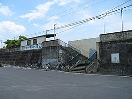 鈴鹿サーキット稲生駅　河原田方面ホーム入口