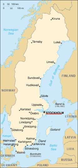 Vị trí của Stockholm