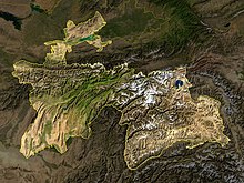 Satellite photograph Tajikistan satellite photo.jpg