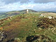 The summit of Gowbarrow Fell, with trig point.