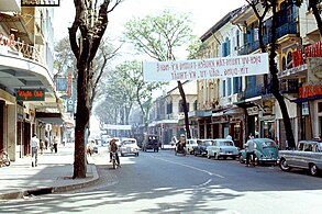 Ulični pogled na Sajgon leta 1968
