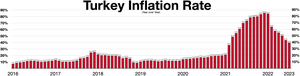 Turkey inflation rate (year over year) Turkey inflation rate.webp