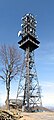 Der Sendeturm mit Aussichtsplattform auf dem Großen Bärenberg