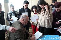 U.S. Embassy sponsors American adventure writer Tim Cahill’s visit to Georgia. February 2014..jpg