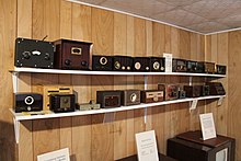 Electronics hardware on shelves