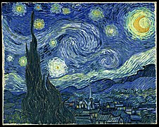 Vincent van Gogh, Tähtikirkas yö, 1889