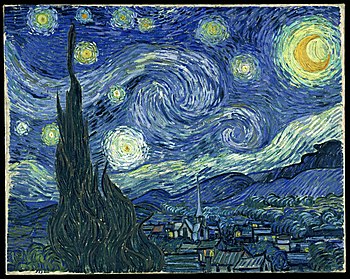 Vincent van Gogh, The Starry Night. Oil on can...