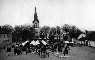 Värnamo marknad på 1920-talet