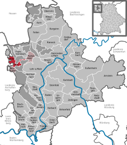 Läget för Wiesthal i Landkreis Main-Spessart