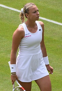 Anett Kontaveitová ve Wimbledonu 2022