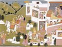 «Сита и Лакшмана покидают Айодхью», Кангра, Химачал, Индия, начало 19 века. Jpg