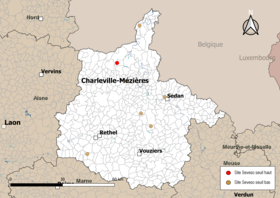 Carte des communes avec sites Seveso