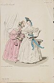 Fashion plate, 1835. Journal des demoiselles