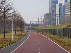 Almere Stad, Streckenabschnitt entlang des Odeonparks