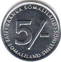 5 Somaliland Shilling Coins Obverse 2002.jpg